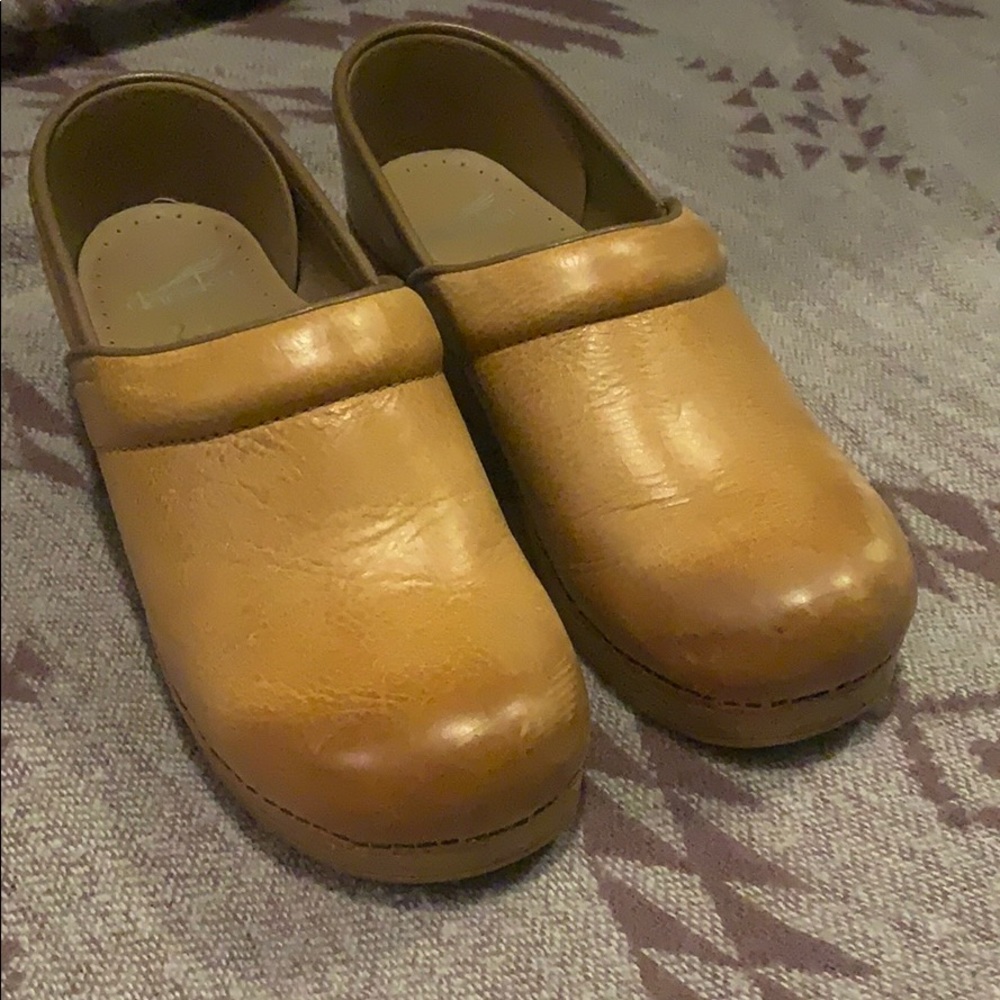 Tan Dansko Clogs